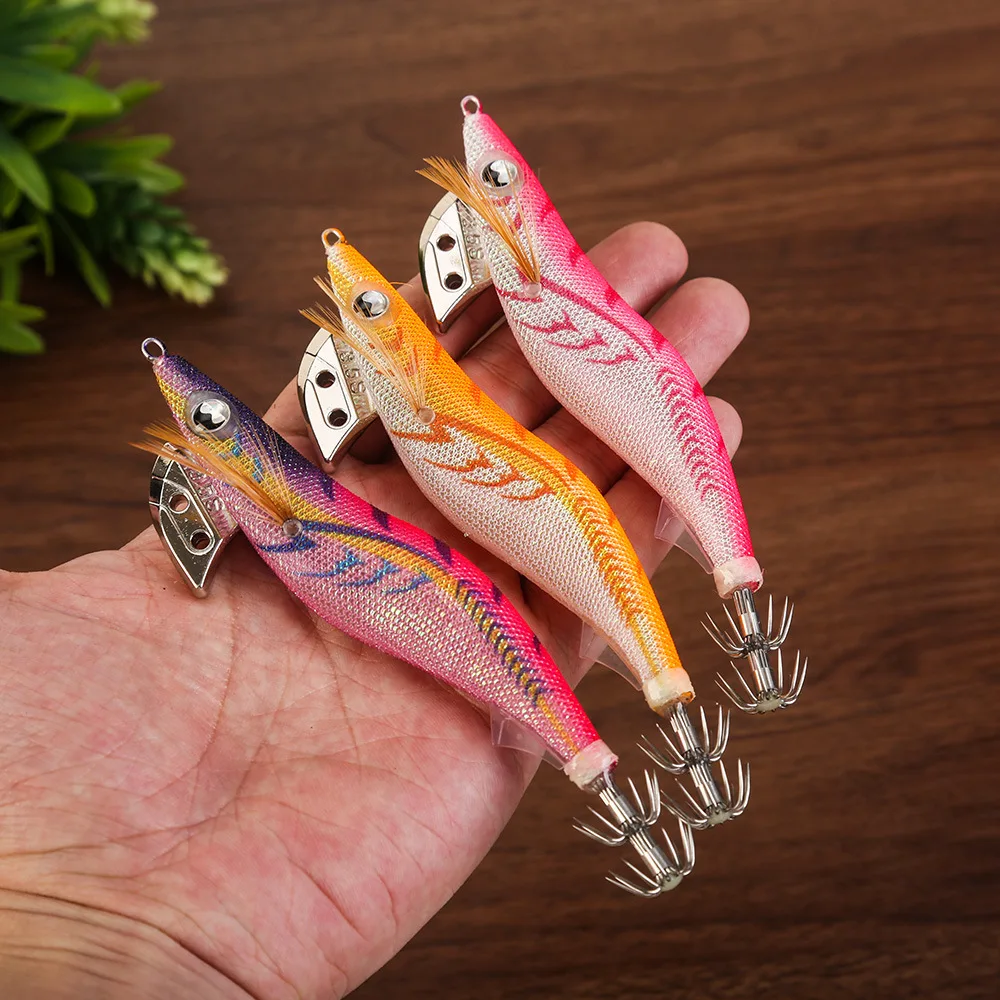 الحبار الطعم 13.5 سنتيمتر 20 جرام الحبار هوك الخشب الروبيان السحر الرقص الحبار الطعم نابض بالحياة محاكاة سيليكون الأخطبوط الطعم الثابت إغراء