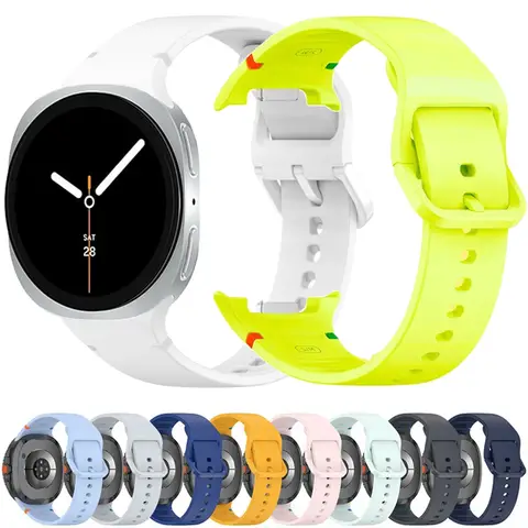 삼성 갤럭시 워치 8 40mm 44mm 공식 스티치 스트랩 실리콘 밴드 손목 밴드 갤럭시 워치 8 클래식 46mm 코레아