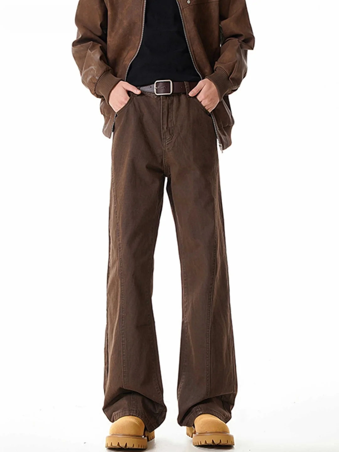 

Брюки Cleanfit в американском ретро-стиле с прямыми штанинами, рабочие брюки для мужчин и женщин, модные повседневные длинные брюки на весну, парные комплекты, молодежная одежда