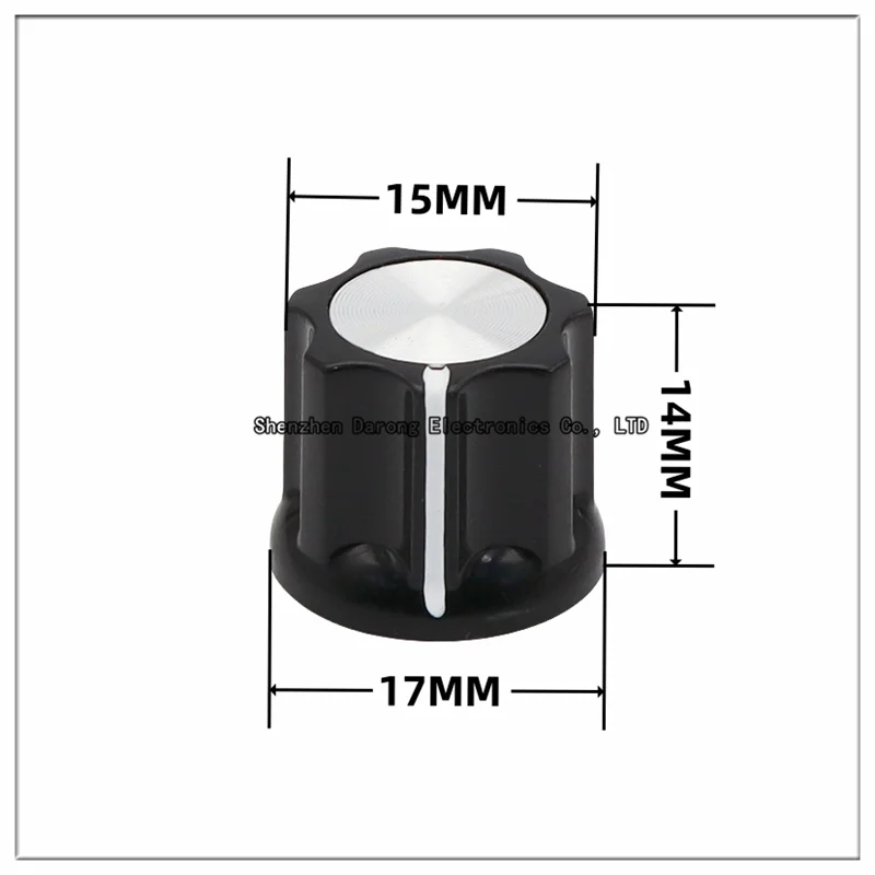 17×14 cap type plastic knob cap semi-shaft potentiometer encoder rotary cap Electric guitar volume/Electrical equipment switch