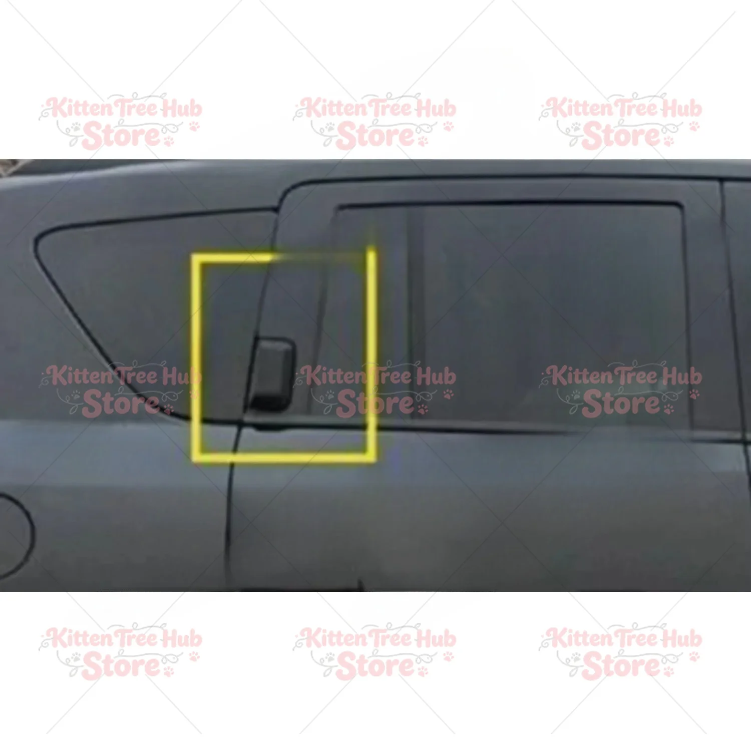 Left Right Black Rear Door Outer Exterior Handle