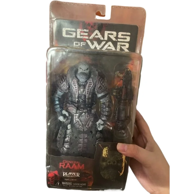 شخصية جندي جيرس أوف وور سيريز RAAM General Orc، عنصر عتيق مع ختم، شخصيات الحركة ألعاب الأطفال هدايا عيد الميلاد