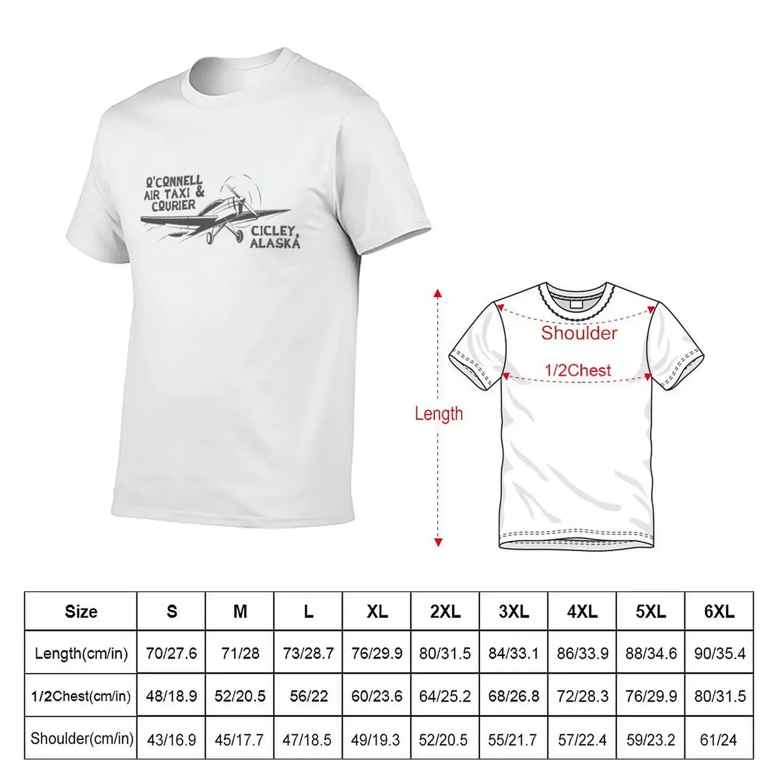 O'Connell Air Taxi Courier Northern Exposure T-Shirt sweat kawaii clothes tees mens workout shirts