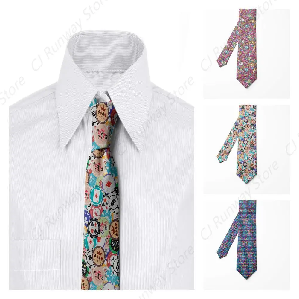 Men's Tie, Psychedelic Doodle, Necktie, 3.7