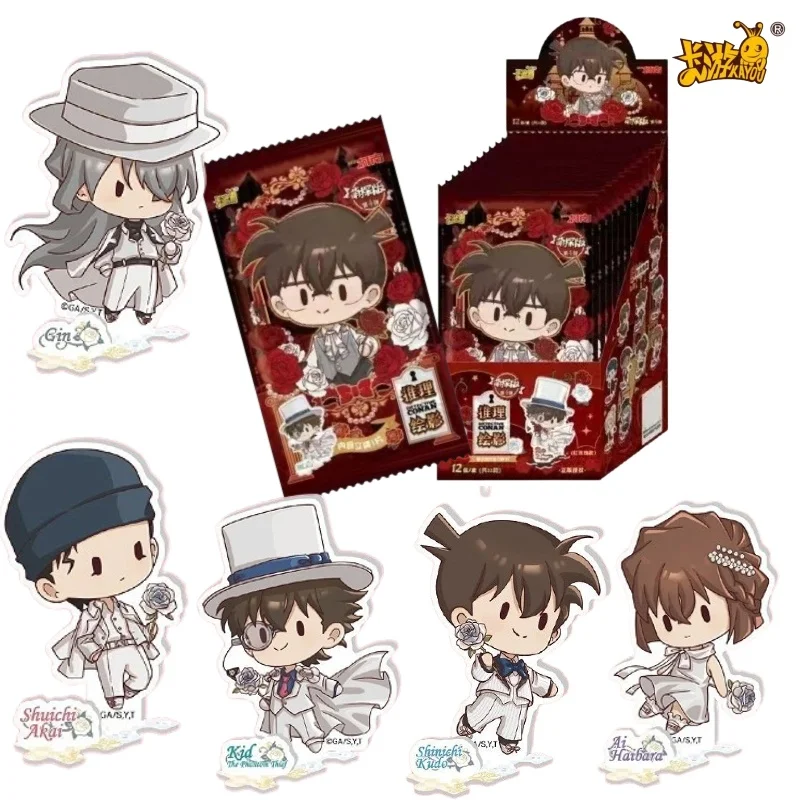 KAYOU New Detective Conan Fans Cute Detective Vol4 Blind Bag Standee Authentic Chibi Wedding Character Desktop Decor Ornament