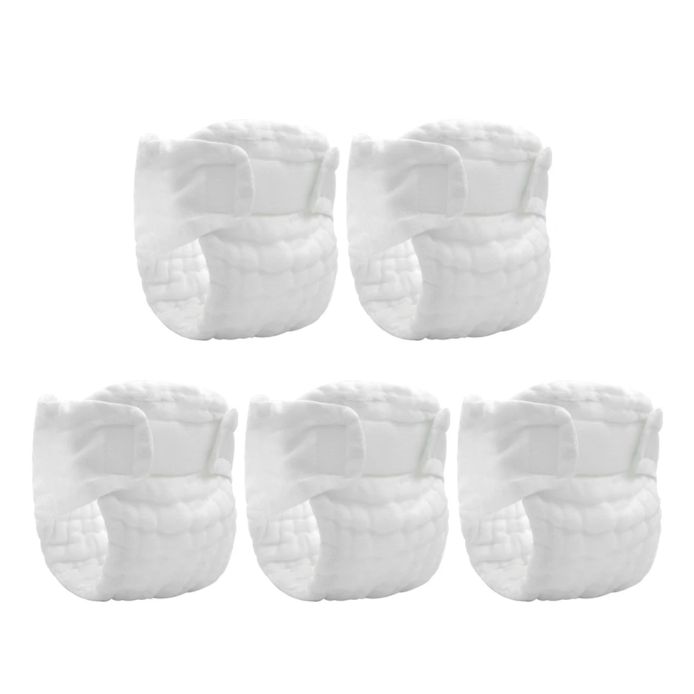 

5pcs Cloth Diapers Reusable Washable Newborn Diaper Pants Pure Cotton Breathable LeakProof Baby Inserts Soft Dry Comfortable