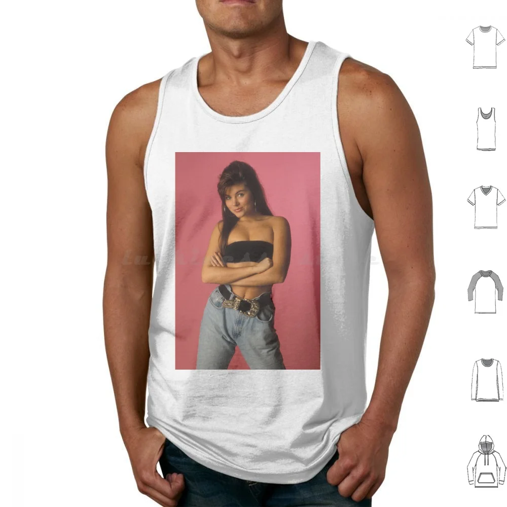 Kapowski Tank Tops Print Cotton Kapowski Tiffani Thiessen Saved By The Bell 80s Vintage Teen Show Zack Slater
