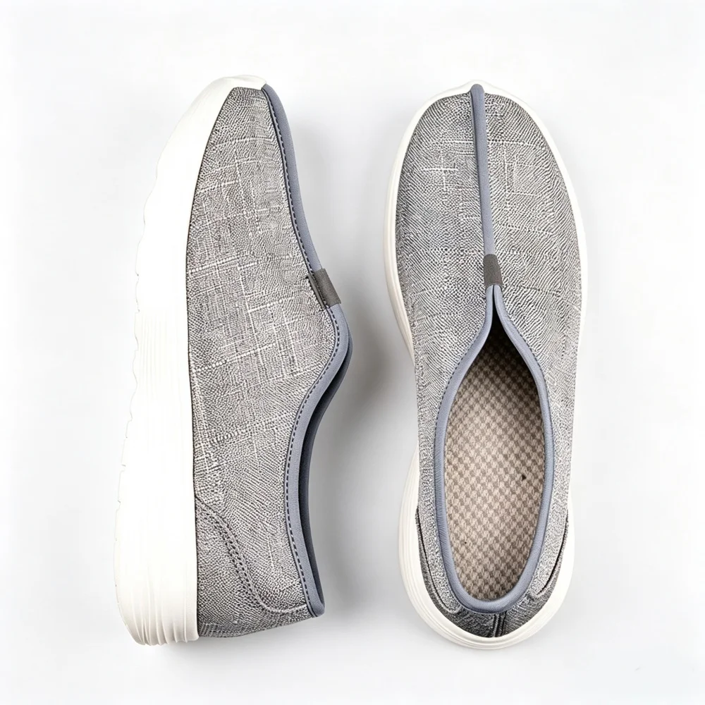 Men Women Zen Buddhist Monk Shoes Slip On Thick Comfort Sole Meditation Casual Shoes Chinese Traditional Arhat Shoes EU35-EU45