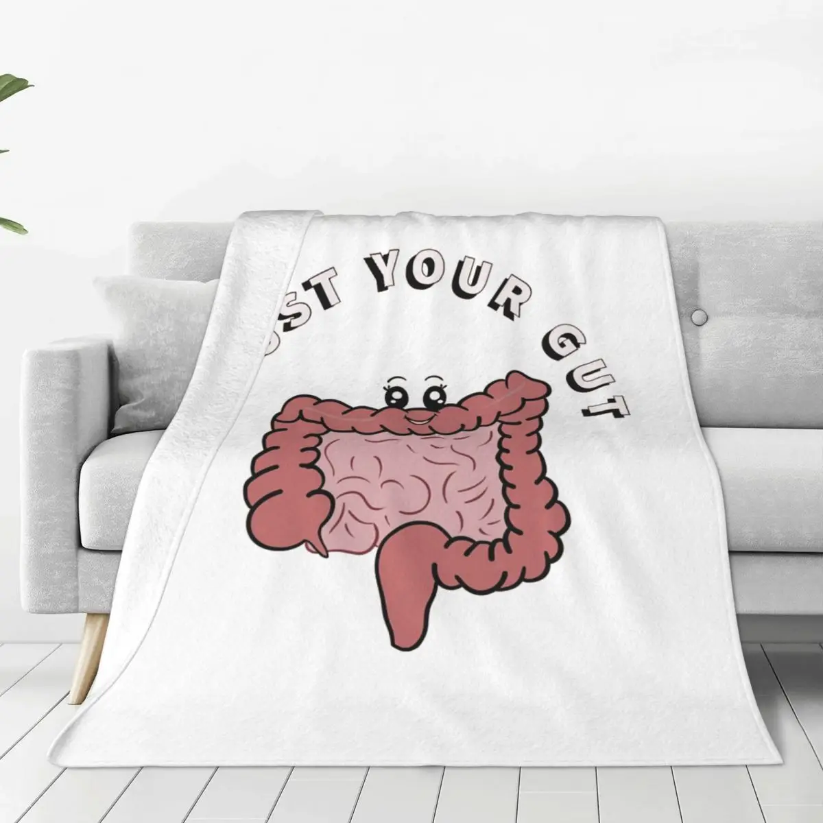 

Trust Your Gut Gastroenterologist Doctor Blankets Soft Warm Flannel Throw Blanket Bedding for Bed Living room Picnic Travel Home