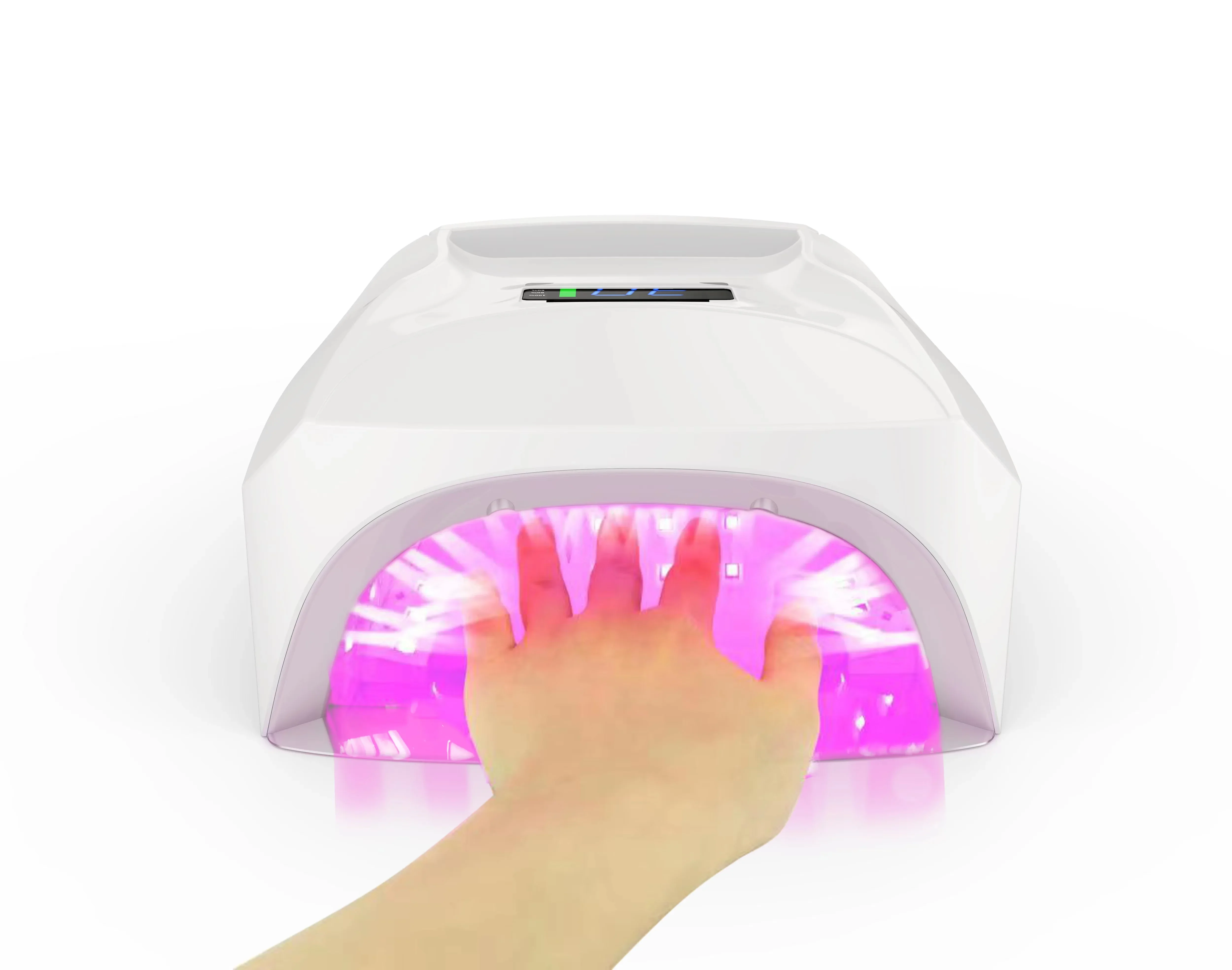 Recarregável UV lâmpada LED prego, secador de unhas sem fio, salão profissional, Gel secador polonês, alta luz, 96W, Novo