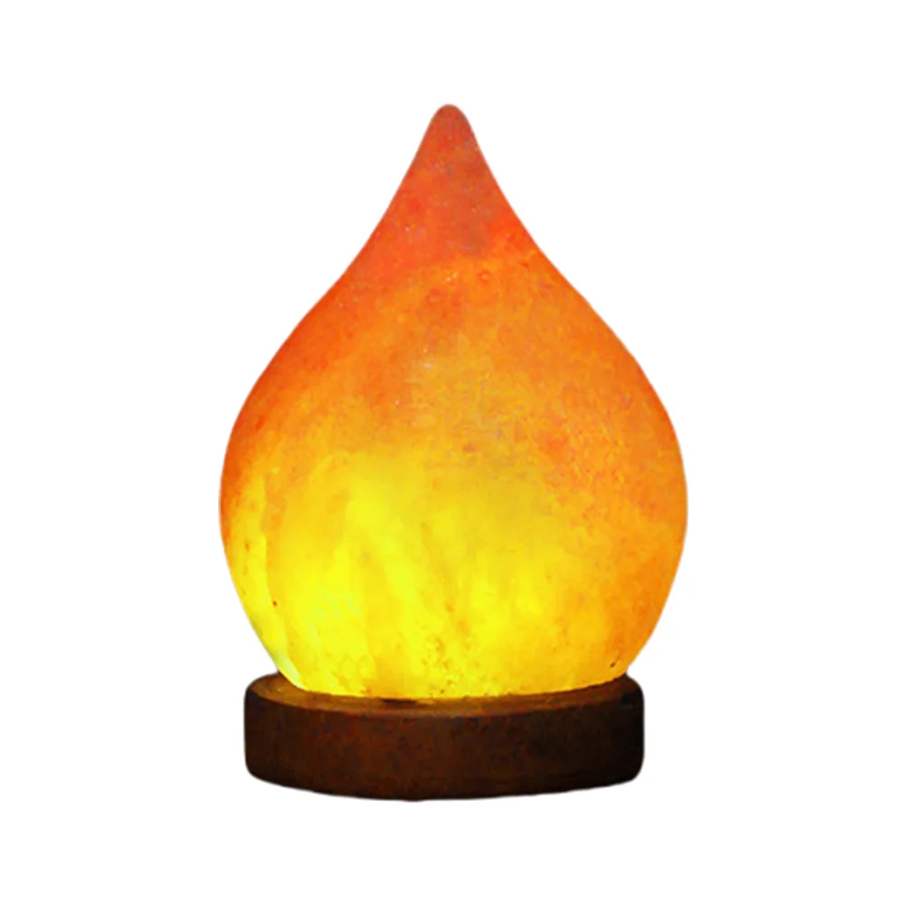 Home Bedroom Decoration Himalayan Salt Lamp LED Night Light with Base LED Atmosphere Lamp Classic Table Light