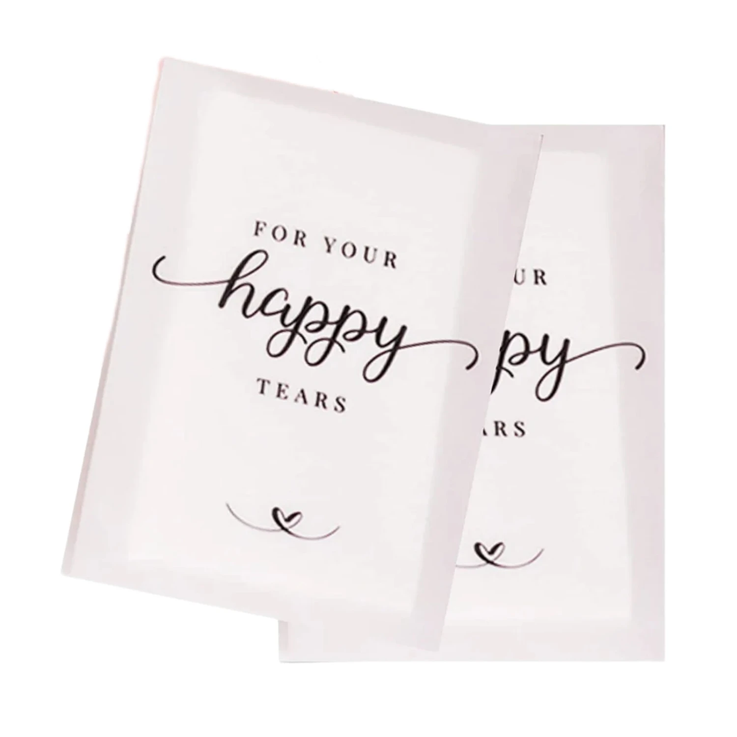 Пакеты свадебных салфеток для гостей - Пакеты салфеток Happy Tears для свадьбы - Свадебный Kleenex, идеальная свадебная сумка для приветствия
