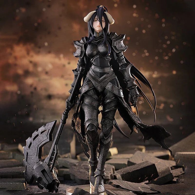 Figura de Anime de 24 cm de Albedo Overlord con Armadura, Figura de Acción de Albedo So-Bin en Lencería, Muñeca Coleccionable, Regalos