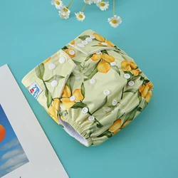 2024 New Reusable Baby Kids Children Eco-Friendly Cloth Diaper Panties Washable Waterproof Nappy Underwear One Size Fit 3-15KG