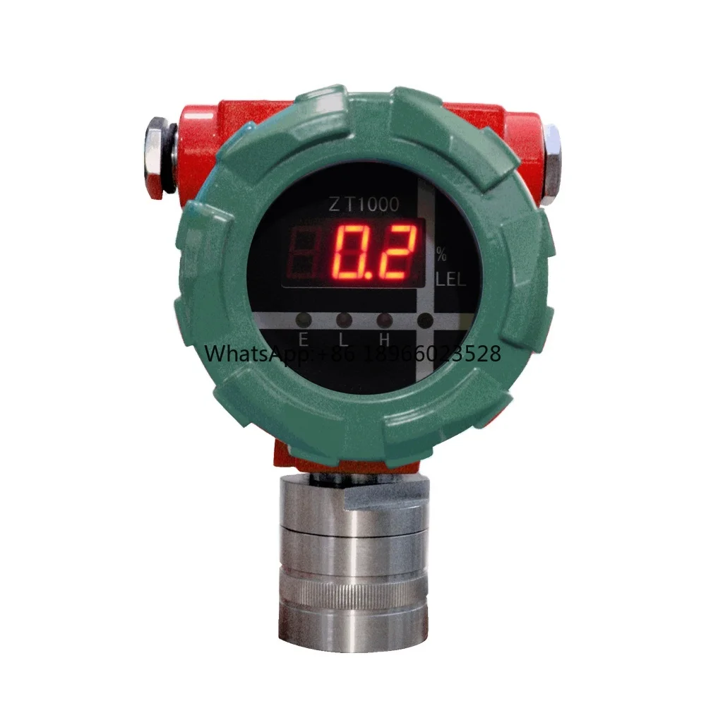 ZT1000 Fixed gas detector wall mounted h2s gas analyzer