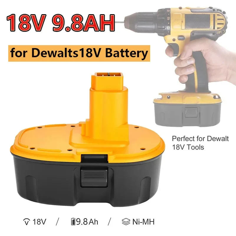 

For Dewalt 18V 9800mAh nickel hydrogen power tool DC9096 DE9039 DE9095 DW9098 DE9503 DW9096 battery replacement L30