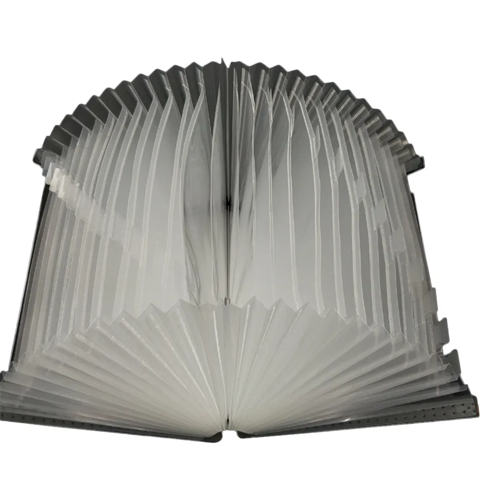 

24 Pockets File Folder Expanding A4 Plastic Document Organizer Large Capacity File Holder Receipt Certificate Organizer