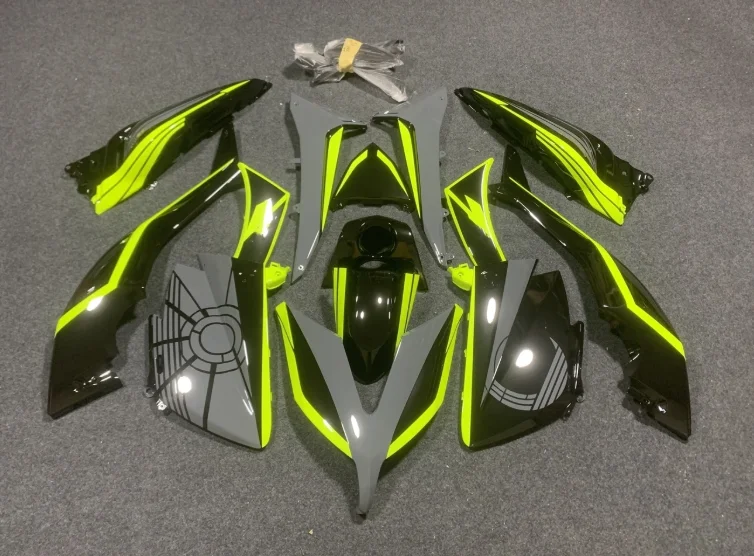 NUOVI Kit Carene in ABS Compatibili con YAMAHA TMAX 530 2015 2016 15 16 Set Carrozzeria Personalizzato Grigio Giallo