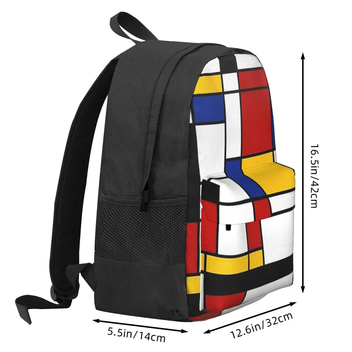 Piet Mondrian Backpack Hot Sale Daypack Large Capacity Kids BookBag School Bag Shoulder Bags for Men Women