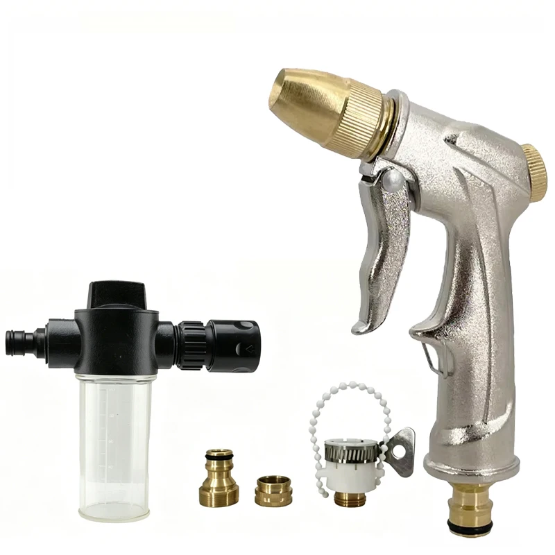NEW High Pressure Water Spray Gun Metal Alloy Nozzle Garden Hose Pipe Lawn Car Wash Sprayer Sprinkler Car Wash Tool Water Guns ﻿