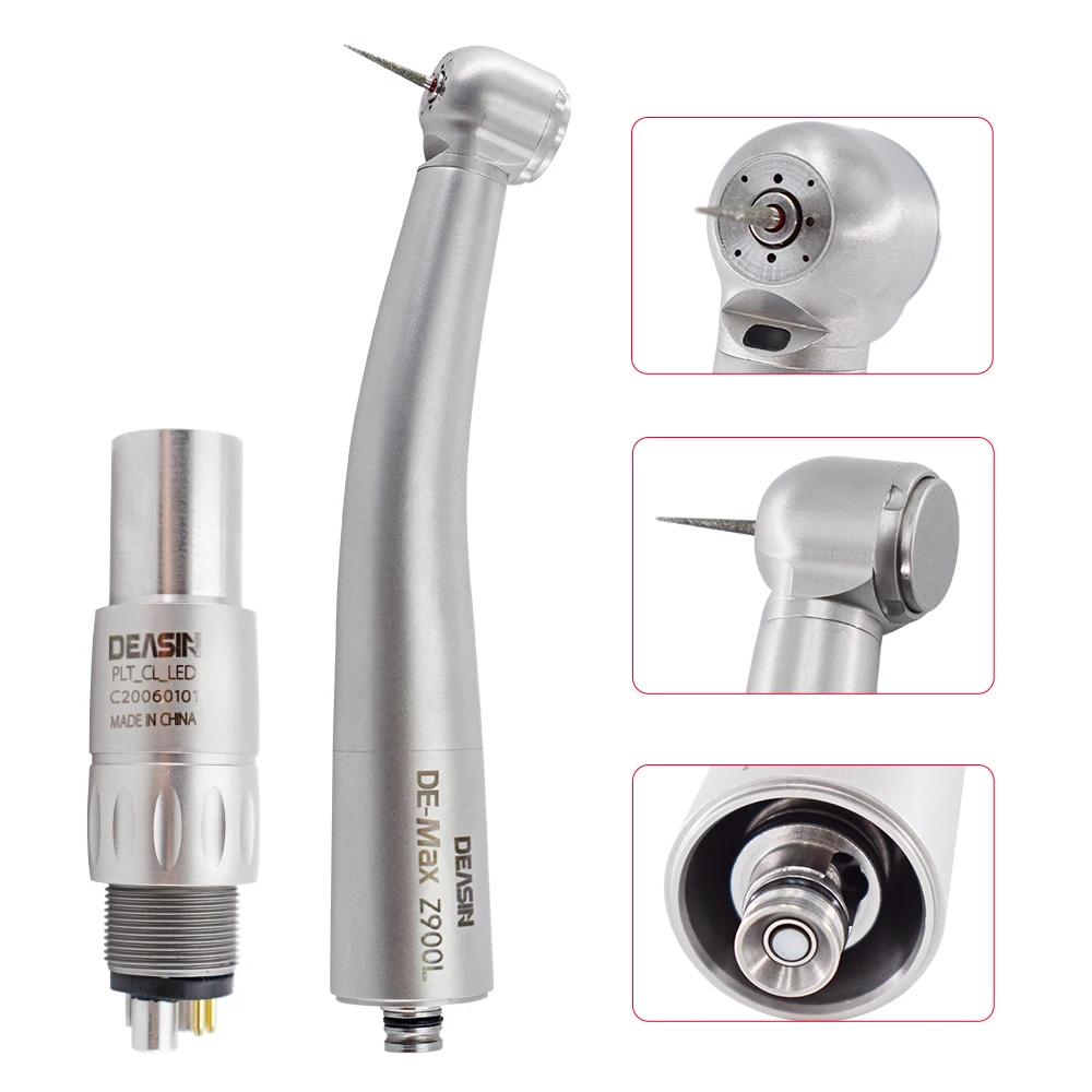 Best stainless steel dental high speed handpiece rotor compatible N* coupler air turbine optical fiber standard head Z9000L