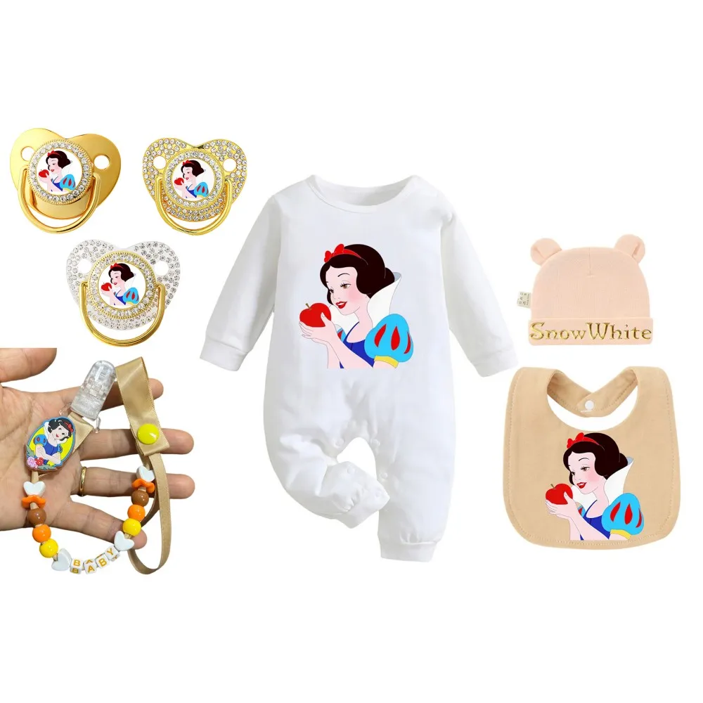 conjunto-a-juego-para-recien-nacido-dulce-y-adorable-babero-elastico-gorro-elastico-chupete-anticolicos-y-clip-para-chupete-con-cuentas-kawaii