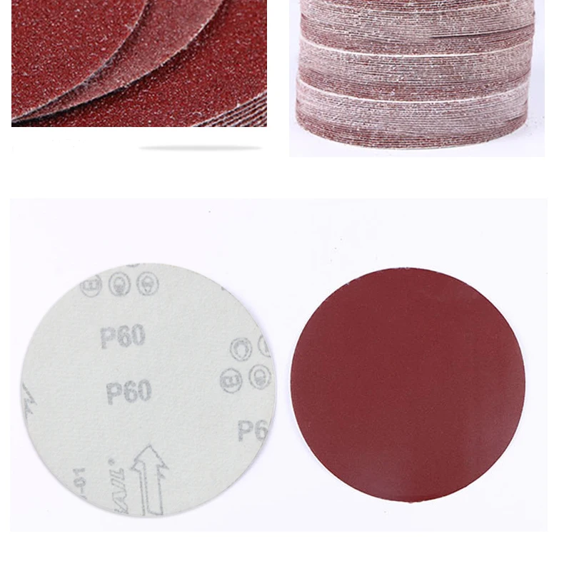 10pcs 4 Inch 100mm 60-2000 Grit Round Shape Sanding Discs Hook Loop Buffing Sheet Sandpaper Sander Polishing Pad Dry Sanding