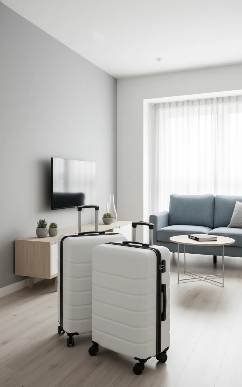 20 Inch Hard Shell ABS Carry On Luggage, Lightweight Spinner Suitcase with TSA Lock, Durable Design for Daily Travel