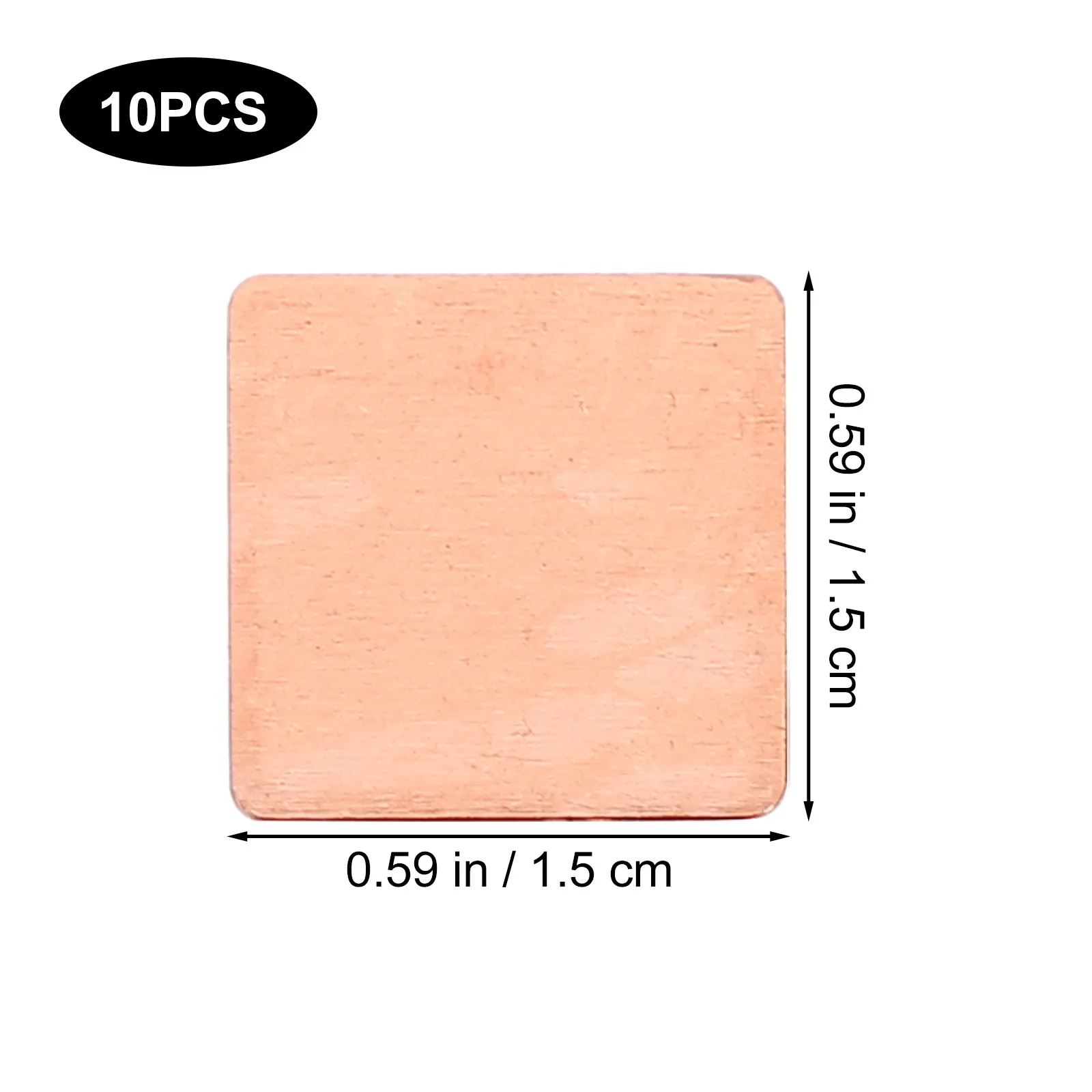 10Pcs Ultra Conductive Thermal Copper Pad Superior to Longer Lifespan for GPU CPU Ic Chip Passive Cooling Heat