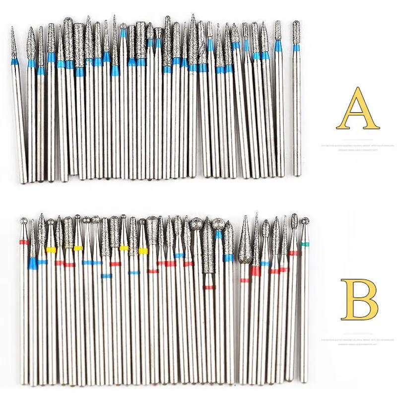 30ピース/箱ダイヤモンドタングステンネイルドリルビットセットカーバイフライカッターマニキュア除去ジェルポリッシュ電気アクセサリー工具