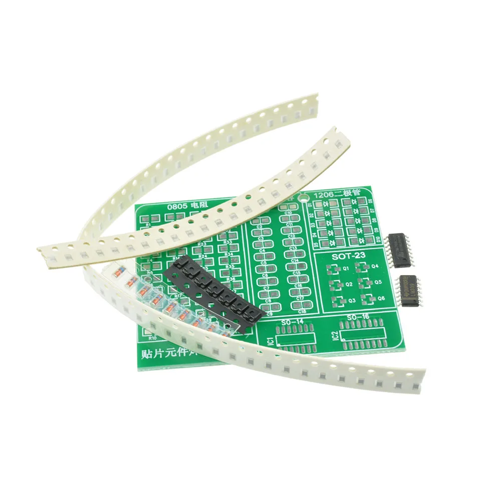 Bộ 1 Thành Phần Hàn Thực Hành Ban Hàn DIY Bộ Resitor Diode Bóng Bán Dẫn Bởi Bắt Đầu Học Điện Tử