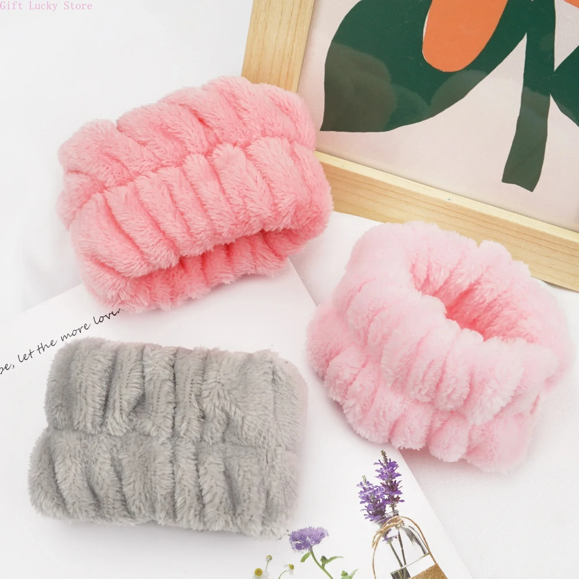 2PCS Reusable Spa นาฬิกาข้อมือ Washband ผ้าขนหนูไมโครไฟเบอร์นุ่มสายรัดข้อมือสําหรับล้างหน้าหญิงสาวโยคะวิ่งกีฬานาฬิกาข้อมือ Sweatband