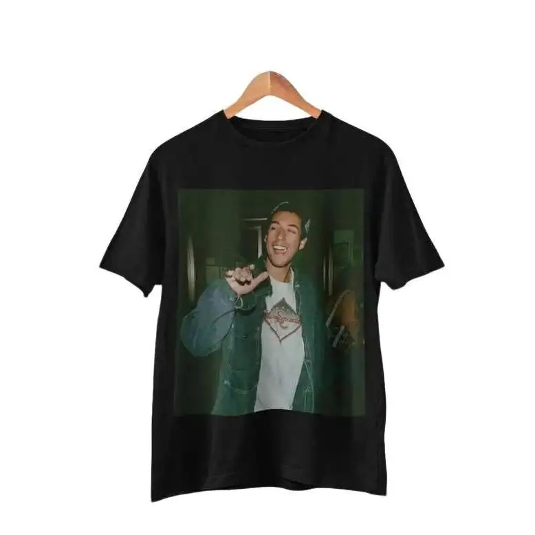 Adam Sandler Retro T-shirt Man Vrouw Hoge kwaliteit Vintage T-shirt Katoen Korte mouwen Mode T-shirt Zacht ademend Tops