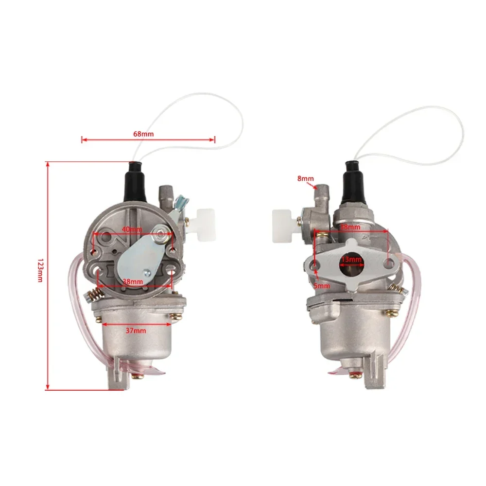 44cc-7 karburator sepeda motor Inline bensin Filter bahan bakar aksesori untuk 2 Stroke 47cc49cc 50cc saku sepeda mesin Mini Quad ATV