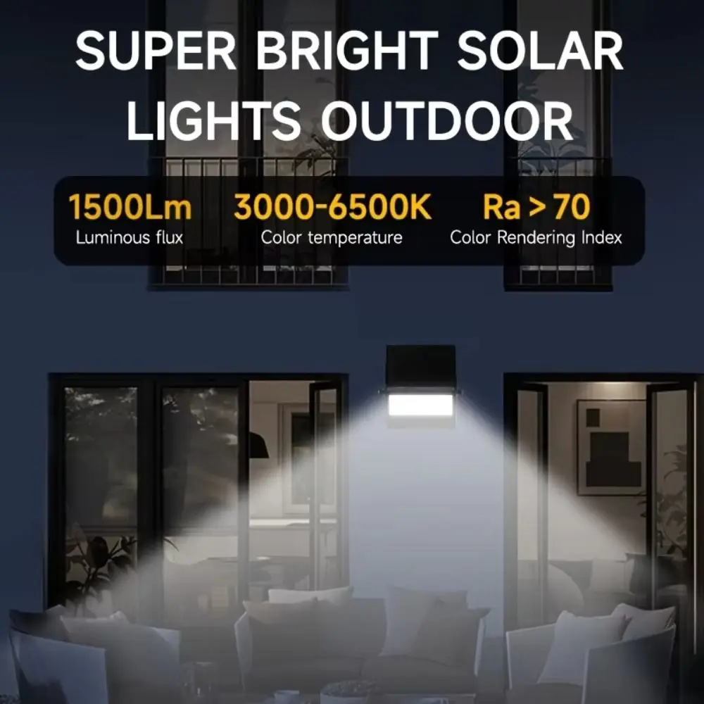 

Human Body Sensor Solar Garden Floodlight Auto on/Off Foldable Design Outdoor Lighting Anti-corrosion 360° Solar Floodlight