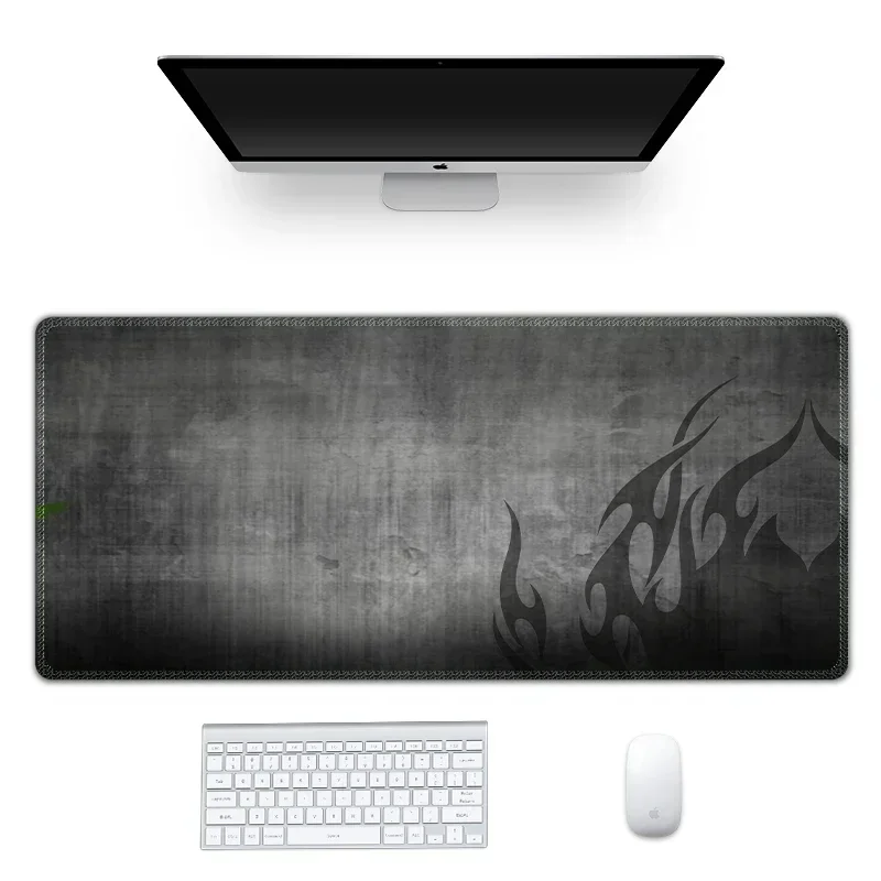 Dark Gaming Mousepad Large Anti-Slip Rubber Base Locked Edge Waterproof Extended PC Computer XXL Desk Mat for Gamer/Office setup