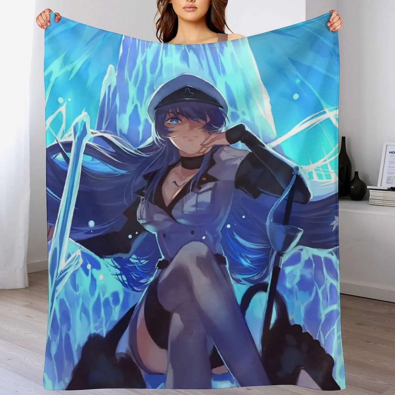 Esdeath Akame Ga Kill Painting Anime Throw Blanket