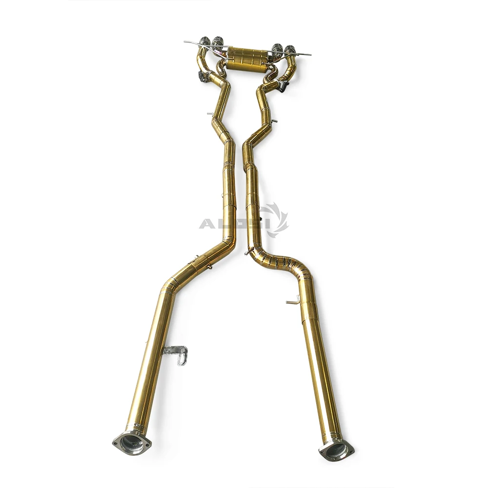 Knalpot Titanium Cocok untuk BMW M3/M4 G80/G82/G8X 3.0T 2019-2023 dengan Knalpot Kontrol Katup Performa Knalpot Aloi Titanium