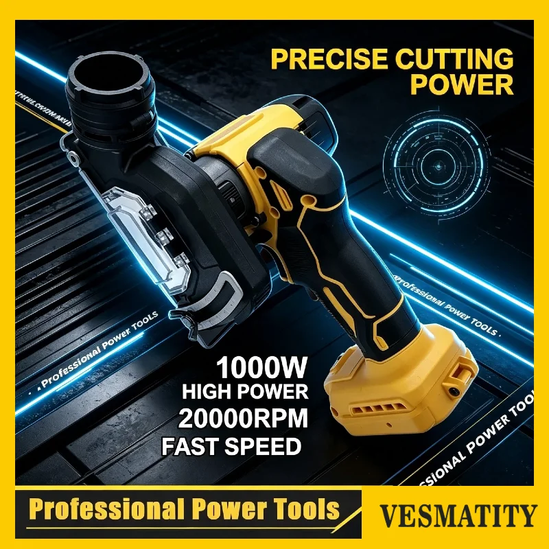 3 Inch Cordless Mini Angle Grinder Cutting Circular Saw Tool for Dewalt 20V Battery High Performance Max Pro Plus