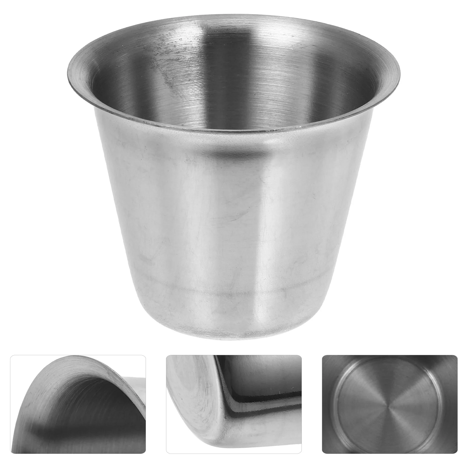 

2Pcs Stainless Steel Sauce Cups Leak Proof Travel Condiment Containers Salad Dressing Small Seasoning Boxes