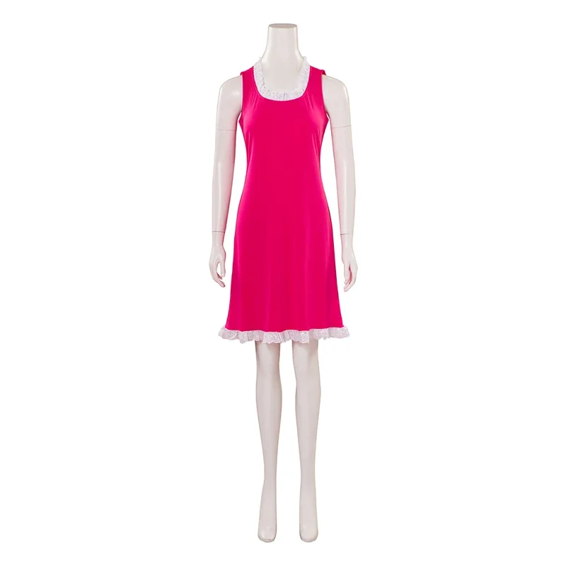 American Cosplay Dad Francine Smith Costume Women's Pink Dress Halloween Party Dress