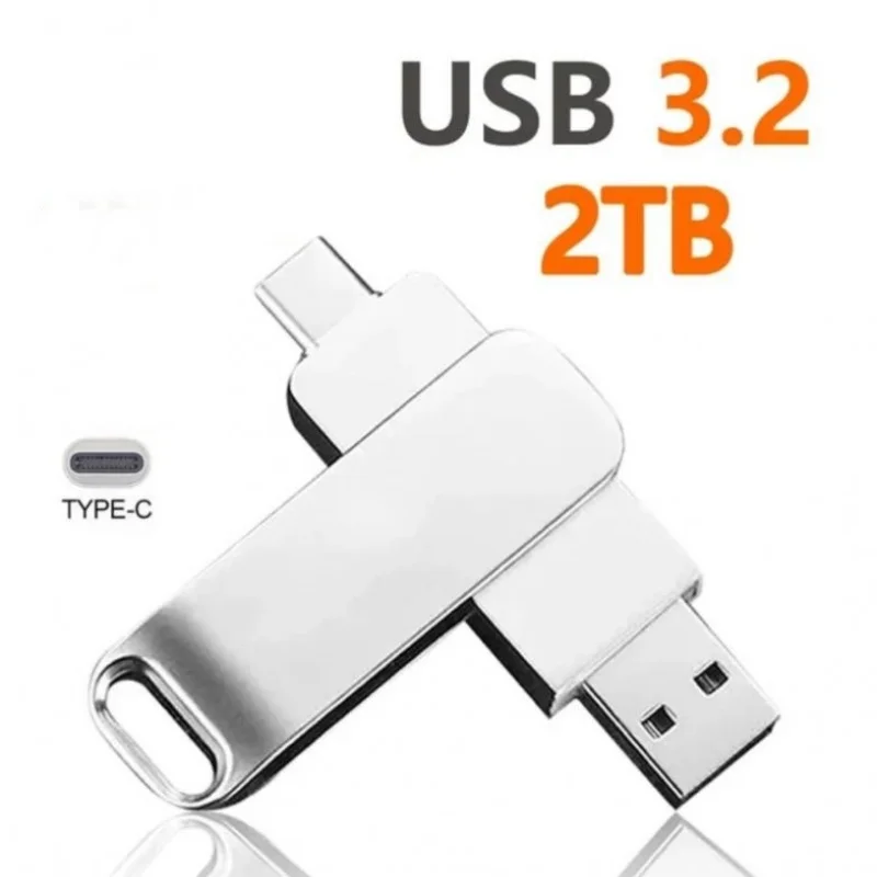 NONE 16 TB Flash-Laufwerk USB 3.2 Super High Speed Metall Transfer U Disk Pen Drive Wasserdicht Typ C Festplatte SSD USB Laufwerk Festplatte 5