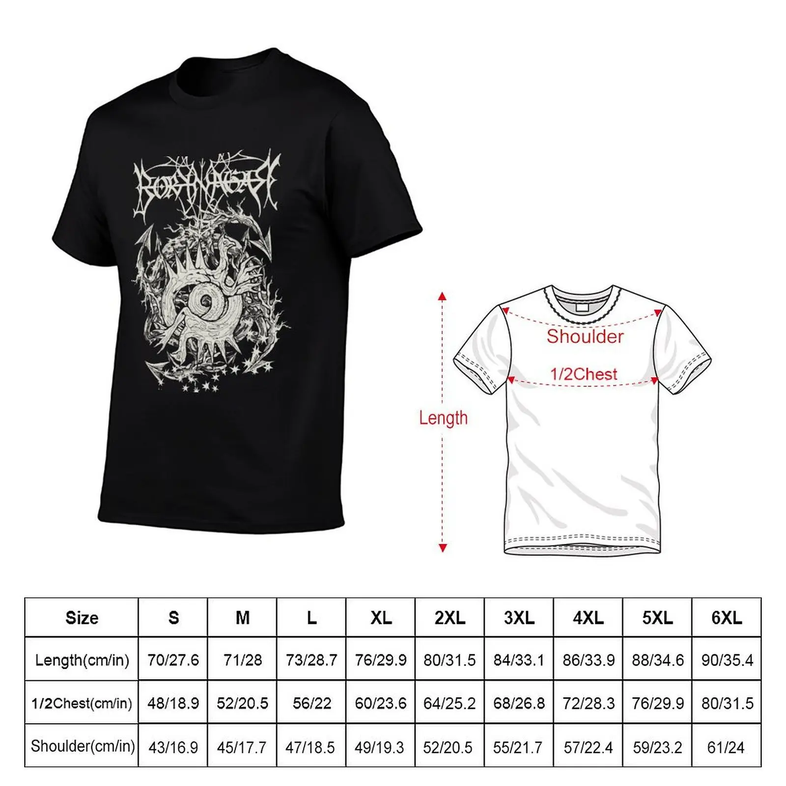 Borknagar T-Shirt anime t shirts oversize cotton tshirt 100% t shirts cotton 100% T-shirt