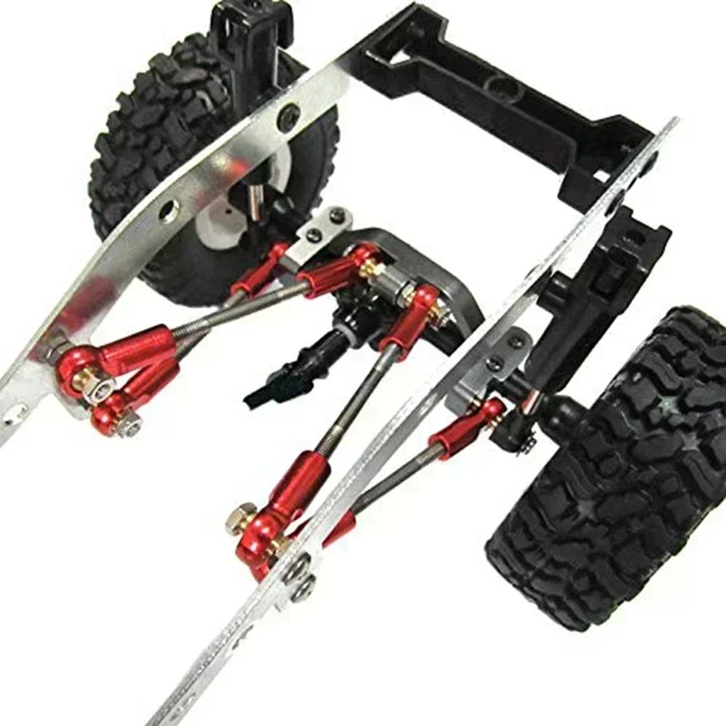 WPL C24 C14 C14K C24K 1/16 RC 자동차 업그레이드 부품용 1쌍 금속 풀로드 베이스 시트