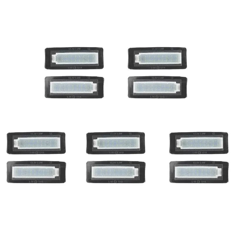 

5X 2X Car Led License Plate License Plate Light For Smart Fortwo W450 W451 W453