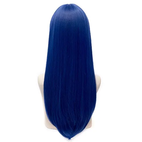 Anime Dark Blue Cosplay Wig Long Teruhashi Kokomi Heat Resistant Synthetic Hair Party Role Play Wigs