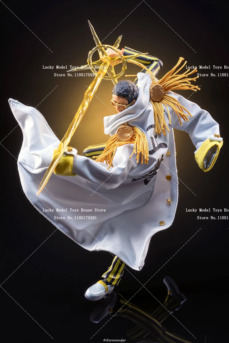 1/12 Man Soldier Long Windbreaker Coat Clothes Toys Accessory Fir Anime One Piece Shf Navy Great General Borsalino Figure Body