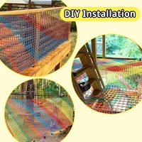 Colorful Nylon Mesh Child Safety Net Anti Falling Net Balcony Window Staircase Deck Football Field Fence Protection Baby Cat Dog 4