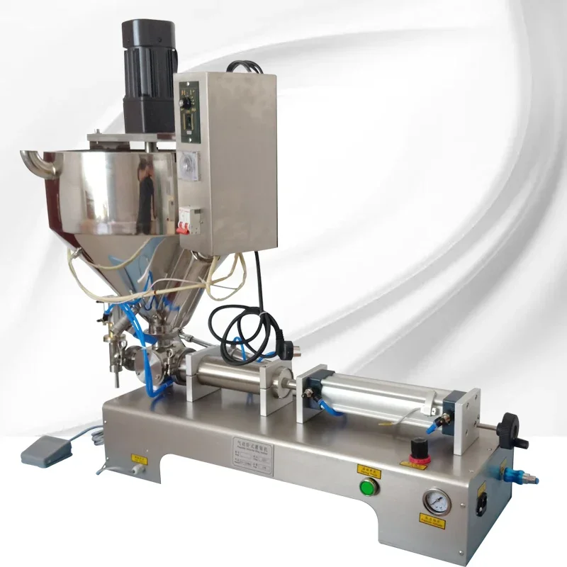 Paste Filling Machine For Lotion Shampoo Cream Honey Sauce Peanut Butter Pneumatic Semi Auto Single Head Filling Machine