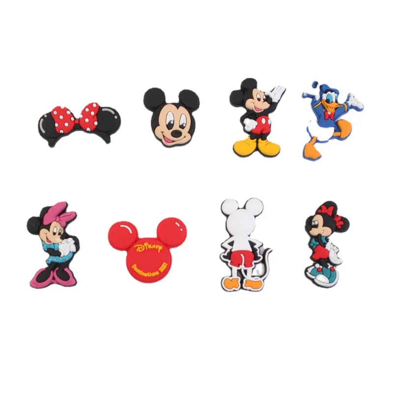 Cute Micky Mouse Shoes Charms for Clogs Sandals Decorations Charms Pack Sale Accessories Mens Womens Shoes Decor Kids Gifts